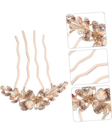 Angoily Hair Comb Hair Accessories for Women Rhinestone Side Comb Rhinestone Hair Pin Hair Accessories for Girls Rhinestone Hair Clips Rhinestone Clips Mother Decorate Korean Version Metal - Buy Online on GoSupps.com