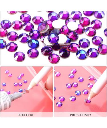 Buy 576 PCS Purple Velvet Rhinestones for Nails - SS30 Nail Crystals & Gems | Yhmq - Buy Online on GoSupps.com