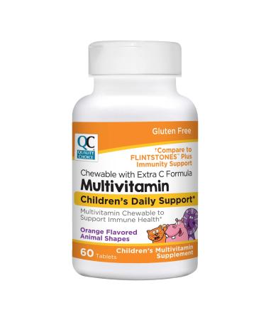 Quality Choice Children's Animal Shaped Multivitamin with Extra Vitamin C Immune Support Chewables 1