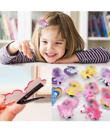 Miotlsy Unicorn Hairpin Set - 10 Cute Cartoon Hair Accessories for Girls | Stylish Unicorn Hair Clips - Buy Online on GoSupps.com