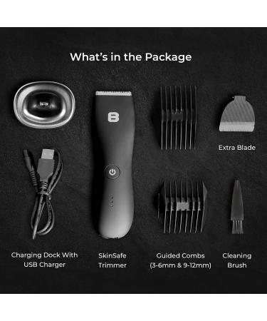 Brandsen Body Hair Trimmer for Men - Ceramic Blade Waterproof Electric Groin & Ball Shaver Back Groomer & Pubic Hair Trimmer - International Shipping - Buy Online on GoSupps.com