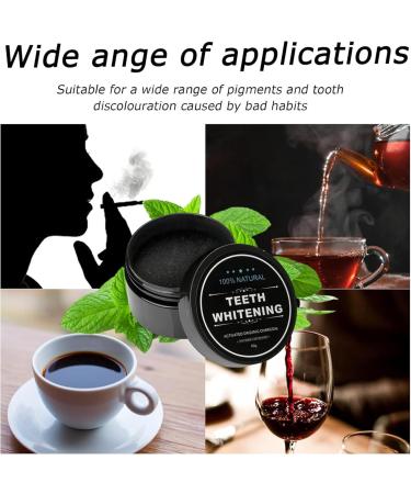 Natural Activated Charcoal Tooth Whitening Powder - 2 Pack for Stain Removal & Bright White Teeth - Buy Online on GoSupps.com
