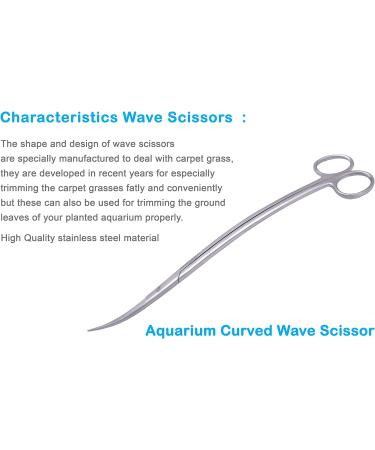 Innotech Aquarium Scissors - 30 CM Silver Wave Scissors for Aquatic Plants | Premium Aquarium Cleaning Tools - Buy Online on GoSupps.com