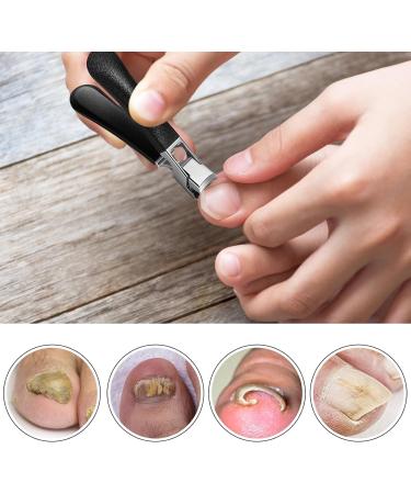 Professional Heavy Duty Nail Clippers for Thick Nails - Large Handle Toenail Clippers for Men and Women (Black) - Buy Online on GoSupps.com