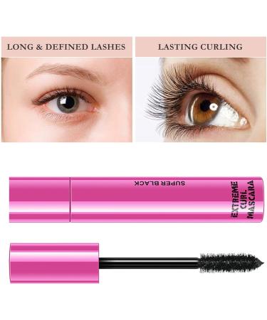 Mascara for curled eyelashes High Definition mascara for defined waterproof Mascara liquid eyelash extensions 10 ml Curling Wand Mascara for straight eyelashes create natural plump v - Buy Online on GoSupps.com
