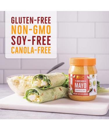 BetterBody Foods Chipotle Lime Spicy Mayo Spread - 15oz Paleo Avocado Oil Mayonnaise - Buy Online on GoSupps.com