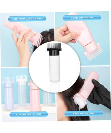Hair Oil Applicator Bottle 180ml Root Comb Applicator Bottle with Clear Scale and 13 Oil Outlets Portable Hair Dye Bottle for Hair Care and Styling Black Head with Clear Body black head +clear body - Buy Online on GoSupps.com