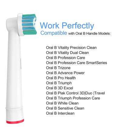Oral B Compatible Replacement Toothbrush Heads - 6 Pack White Refill Brush Heads - Buy Online on GoSupps.com