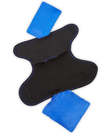 Buy 2x Foot Cooling Pads & Adjustable Ankle Bandages - Warm & Cold Compress Velcro Fastening Large - Ideal for Pain Relief - Buy Online on GoSupps.com