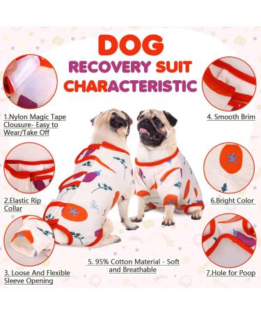 Hjyokuso Recovery Suit for Dogs & Cats | Post-Surgery Relaxation for Abdominal Wounds - XS Vegetable Design - Buy Online on GoSupps.com