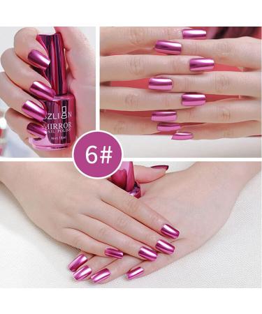 Nail Mirror Full Size Manicure Lacquer Metallic Polish Flash Suit Women s Suits Purple Outfit Purple Suit Kit De Manicura Ladies Suits Silver Suit Miss Manicure Tools Liquid - Buy Online on GoSupps.com