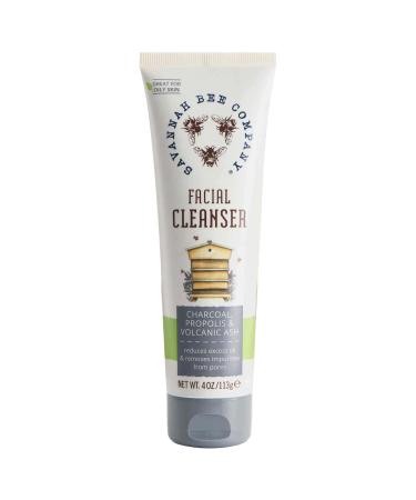 Savannah Bee Company Propolis Extract Volcanic Ash and Charcoal Facial Cleanser