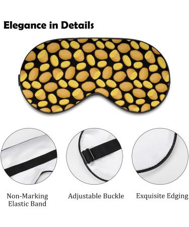 Vegetable Potato Sleep Mask for Women | Adjustable Eye Shades & Elastic Strap | Best Sleep Aid - Buy Online on GoSupps.com