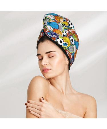 Hair Towel Wrap - Quick-Dry Turban with Button | Soft Hair Drying Towels (Various Colors - Buy Online on GoSupps.com