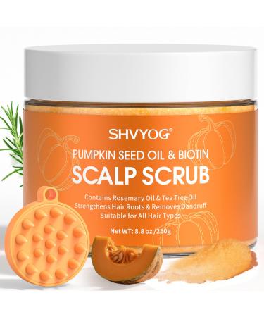 Gommage du Cuir Chevelu L'huile de P pins de Courge et La Biotine Pour La Croissance Des Cheveux Les Cheveux Gras Tendance Pelliculaire et Le Cuir Chevelu Sec et Qui D mange 250g