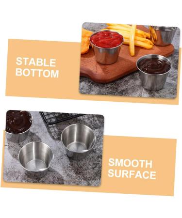 Milisten 4pcs Stainless Steel Sauce Cup Tomato Sauce Ketchup Tomato Paste I Am Willow Small Bowls Sauce Containers Dip Containers for Lunches Sauce Boxes Travel Dip Cups Hot Pot - Buy Online on GoSupps.com