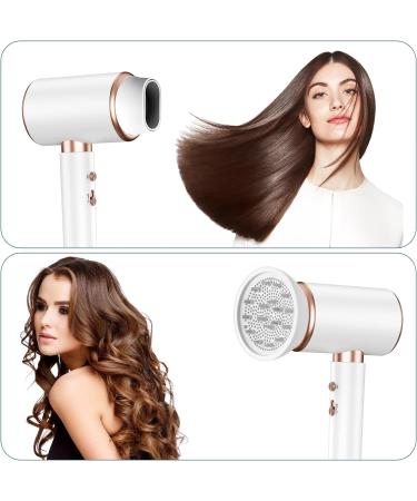 2000W Professional Ionic Hair Dryer with Diffuser | Fast Drying, Powerful Blow Dryer for Women | 2 Speed, 3 Heat Settings | Cool Shot Button | Travel-Friendly (White) - Buy Online on GoSupps.com
