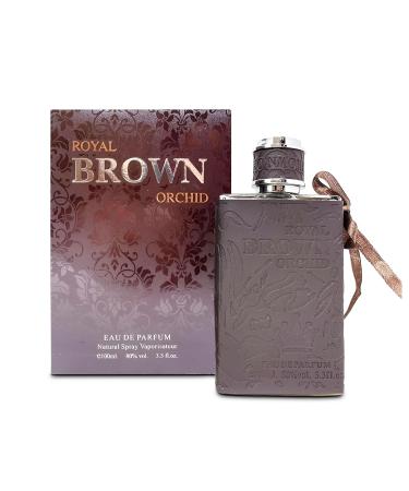 Royal Brown Orchid Cologne for Men Natural Spray Perfume Classic Scent Wonderful Father's Day Gift Eau De Toilette for Daily Use 3.4 Fluid Ounce Royal Brown Orchid 3.4 Fl Oz (Pack of 1)
