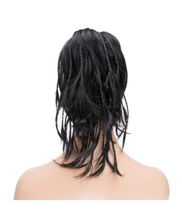IMISSU Handmade Braid Claw Ponytail Hairpiece - Clip-in Black Hair Extensions for Effortless Style - Buy Online on GoSupps.com