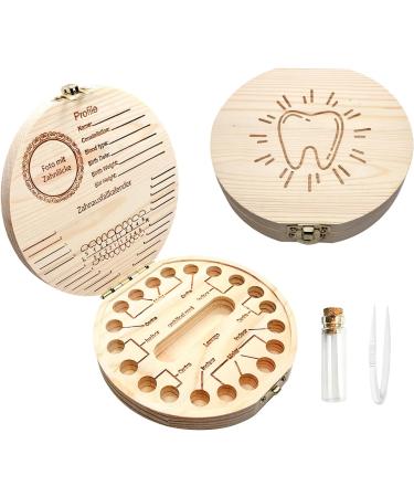 Mooshy Tooth Box for Girls - Personalized Milk Tooth Cubes & Wooden Tooth Fairy Gift - Buy Online on GoSupps.com
