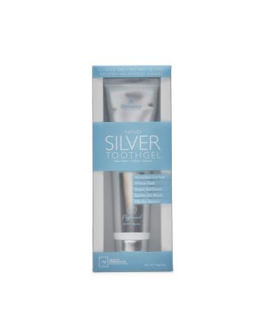 Elementa Silver TOOTHGEL Peppermint Flavor | Nano Silver 5 in 1 Teeth Whitening Gel 4 Fl oz | Dentist Formulated All Natural | Professional Whitening Toothgel | Whitens Teeth