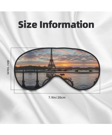 Eiffel Tower Bike Sleep Mask - Adjustable Breathable Eye Mask for Ultimate Comfort - Fashionable Travel Accessory - Buy Online on GoSupps.com