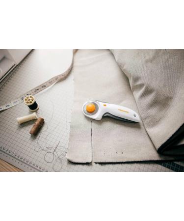 Fiskars Trigger Rotary Cutter With Blade 45 mm For Right and Left-handed Users Orange/White/Grey 1003910 Handle with release - Buy Online on GoSupps.com