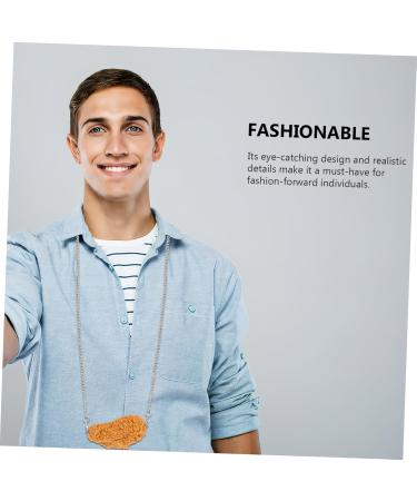 HOOTNEE Imitation Chicken Leg Necklace Fake Food Drumstick - Buy Online on GoSupps.com