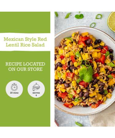 Mr Organic Red Lentil Protein Rice 250g - Non GMO, Preservative Free - Gluten Free, Vegan - Made With Red Lentil Flour - Buy Online on GoSupps.com