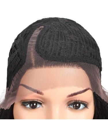 Joedir 30 Inch Black Wavy Lace Wig for Women - 76.2 cm Heat-Resistant Fiber 130% Density Side Part Pack of 1 - International Shipping Available - Buy Online on GoSupps.com