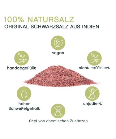 Original Kala Namak Rock Salt from India - Natural Gourmet Black Salt High Sulfur Content Fine 1kg - Pepper Thief  - Buy Online on GoSupps.com