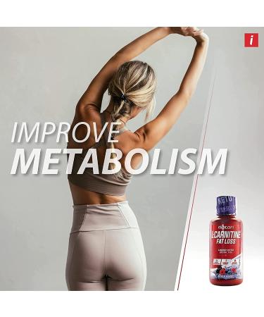 iSatori L-Carnitine Liquid Fat Burner 1500mg - Mixed Berry Flavor | Stimulant-Free Metabolism Activator for Keto Weight Loss - 24 Servings - Buy Online on GoSupps.com