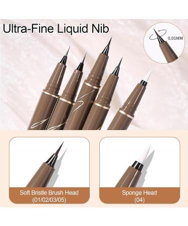 Erinde Red Liquid Eyeliner - High Precision Waterproof Long-Lasting Korean Makeup #08 - Buy Online on GoSupps.com