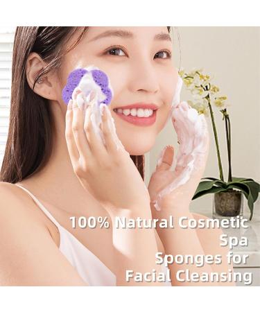 Makeup Remover Sponges - Face Cleansing Pads for Women - Flower-Shaped Facial Cleansing Pads Face Scrubber Sponges for Business Trip - Buy Online on GoSupps.com
