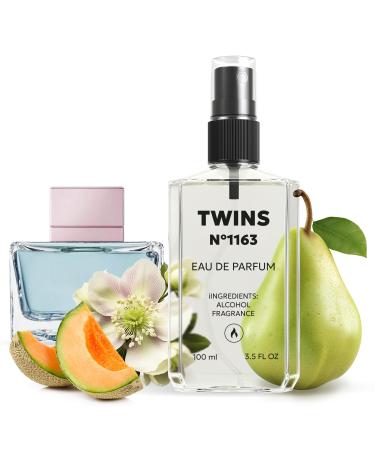 TWINS Impression of Seduction | Perfume for Women Eau de Parfum | No.1163 | 3.4 Fl Oz / 100 ml Antonio Banderas Blue Seduction For Woman Impression