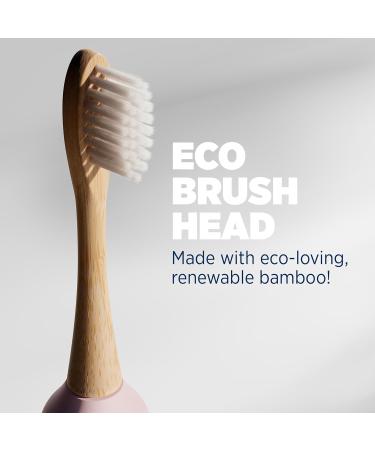 Lumineux Sonic Electric Toothbrush for Adults - Bamboo Heads in Bloom (Pink) - Rechargeable with 2 Soft Bristle Heads & Charging Station - Shop Now - Buy Online on GoSupps.com