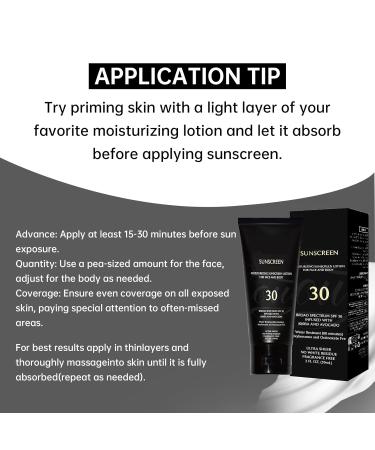 Face Sunscreen Black Girl Sunscreen for black skin Face & Body Moisturizing sunscreen for face SPF 30 Black Gir'l Sunscreen for black women kids Sunscreen no white cast 2PCS - Buy Online on GoSupps.com