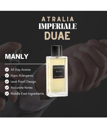 Imperial Duae Middle Eastern Arabic Scent For Men Original Eau De Parfum Best 2024 Attar For Flight Travel Size Woody To Attract Girls With Ithra Dubai Body Mist Arabic Intense Spray - Buy Online on GoSupps.com