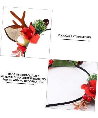 HAPINARY Antler Headband Reindeer Antlers Headband Prom Hair Accessories Deer Horn Headband Lovely Hair Hoop Winter Festival Headpiece Tiara Child Flocked Antlers Vintage Makeup - Buy Online on GoSupps.com
