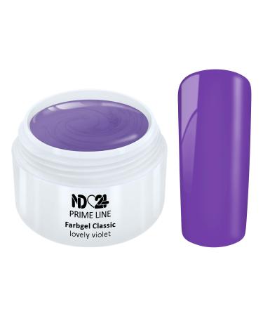 Prime Line - Color Uv Gel Led Color Gel Lovely Violet Purple - Made in Germany - 5ml
