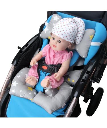 KAKIBLIN Baby Stroller Cushion - Infant Car Seat Insert Pillow for Stroller and Car Seat - Head and Body Support Pad for Newborns - Star Design - Buy Online on GoSupps.com