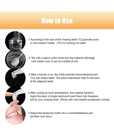 Temporary Tooth Repair Kit - Natural Shade Fake Teeth Filling for Missing or Broken Teeth - Yellow-09 - Buy Online on GoSupps.com
