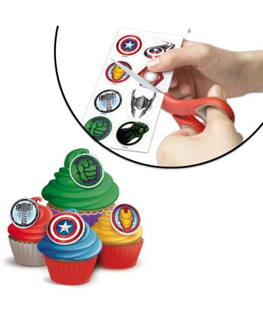 Avengers Edible Cake Toppers Set - 2 Packs + Mini Decorations for Children's Birthday Parties - Buy Online on GoSupps.com