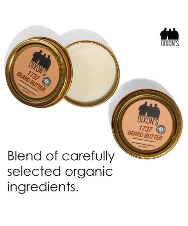 Dixon's 1737 Beard Butter - Natural Moisturizing Balm for Beard Care Patches Filling & Dry Beard Solution - Paraben & Sulfate-Free (2oz - Buy Online on GoSupps.com