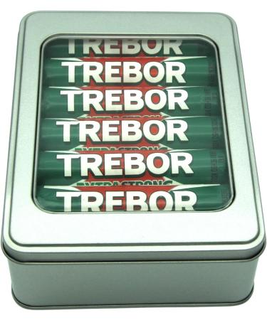 Trebor Extra Strong Mints in a Tin x 14 Tubes x 14 x 42g Tubes Bundle with Silver Refillable Window Lid Tin - Buy Online on GoSupps.com