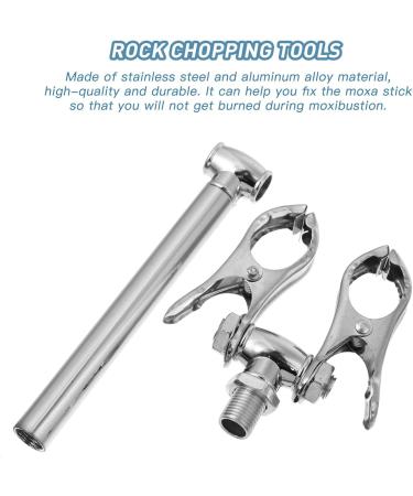 Buy Moxibustion Clip Mugwort Burner - Stainless Steel Moxa Stick Holder 16x6.5 cm for Moxa-Sticking Support - Buy Online on GoSupps.com