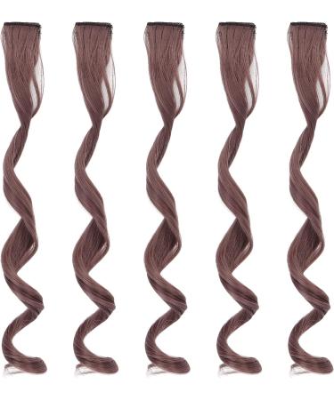 Gray Clip-in Hair Extensions No Trace Clip-in Hair Extensions Lifelike Length 55cm Width 4cm Hairpieces Multiple Colors for Women Daily School (Milky Lavender) - Buy Online on GoSupps.com