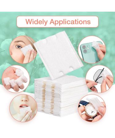 Noverlife 444PCS Makeup Cotton Pads | Facial Eye Makeup Remover Pads | Premium Natural Square Puffs | Double-Sided Soft Gentle Tools - Buy Online on GoSupps.com