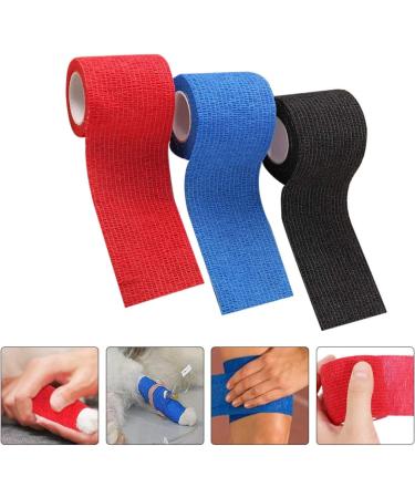 Baluue 6 Pcs Elastic Pet Wrap - Self Adherent Sports Tape for Animals | Non-Woven Fabric Knee Pads | Assorted Colors - Perfect for Pets - Buy Online on GoSupps.com
