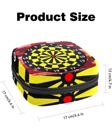 Target Yellow Black Circle Women s Bands Storage Bag - Portable Menstrual Cup Pocket with Zipper for Teens & Women - Buy Online on GoSupps.com